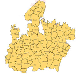 Map Of Madhya Pradesh