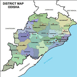 Map Of Odisha