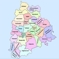 Map Of Telangana